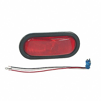 Stop/Turn/Tail Light Oval Red 6-1/4 L MPN:52572