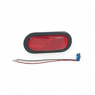 Stop/Turn/Tail Light Oval Red 7-27/64 L MPN:53092