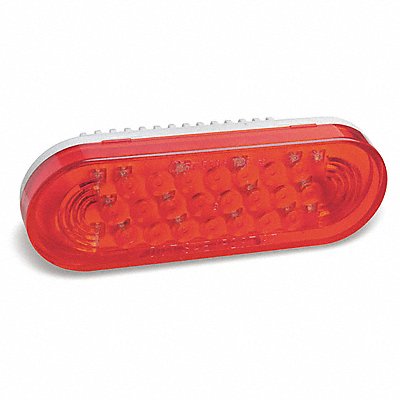 Stop/Turn/Tail Light Oval Red 6-1/2 L MPN:53962