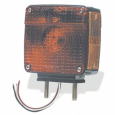 Stop/Turn/Tail Light Square Red Yellow MPN:55420