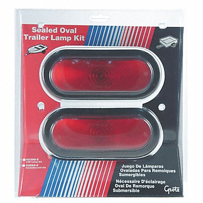 Trailer Lighting Kit Oval Red 8-1/4 L MPN:53082-5