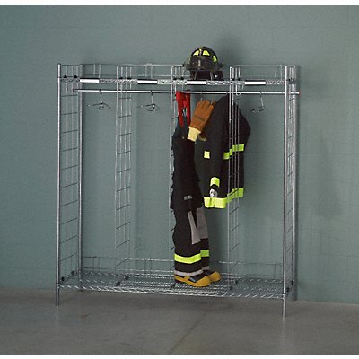 Turnout Gear Rack 2 Side 12 Compartment MPN:FDS-12/18