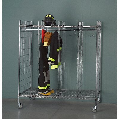 Turnout Gear Rack Mobile 8 Compartment MPN:MDS-8/18