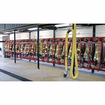 Turnout Gear Rack Wall Mount 10 Cmprtmnt MPN:RRWM-10/20