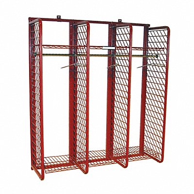 Turnout Gear Rack Wall Mount 3 Comprtmnt MPN:RRWM-3/20