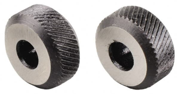 3/16 Inch Face Width, 5/8 Inch Diameter, High Speed Steel Knurl Wheel Set MPN:K58/FL + K58/FR