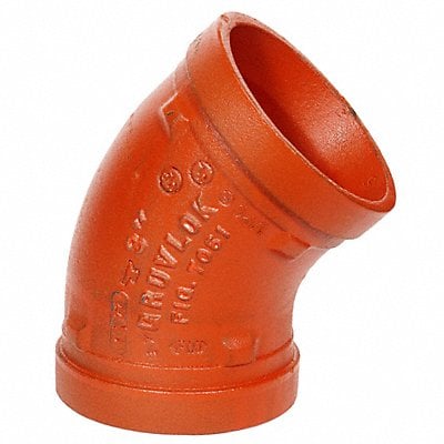 45 Elbow Ductile Iron 1 1/4 in Orange MPN:0390014728