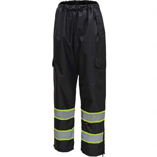 Rain Pants: Size 5XL, Black, Polyester MPN:6717-4/5XL