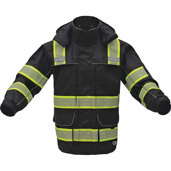 Rain Jacket: Size 3X-Large, Black, Polyester MPN:8507-3XL