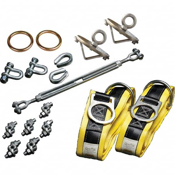 Anchors, Grips & Straps, Product Type: Anchor Kit , Material: Galvanized Steel, Polyester , Color: Silver , Connection Type: O-Ring  MPN:15212