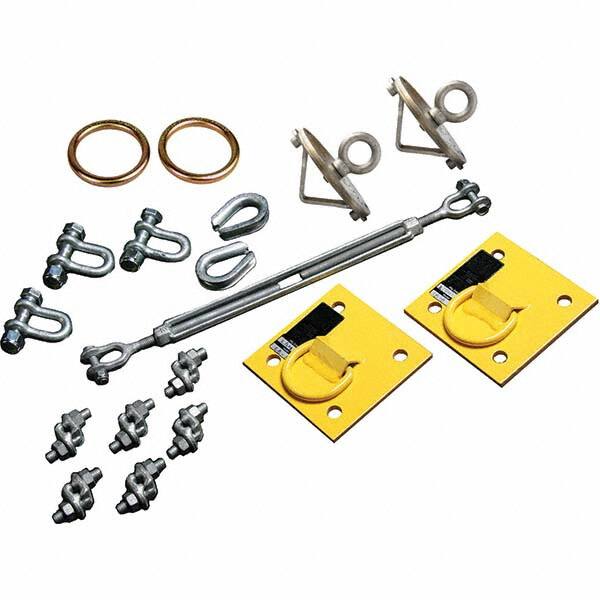 Anchors, Grips & Straps, Product Type: Anchor Kit , Material: Galvanized Steel , Color: Silver , Connection Type: O-Ring , Standards: OSHA 1926 Subpart M MPN:15213