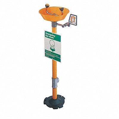 Eyewash Station Pedestal Mnt Plastic 16W MPN:G1825P