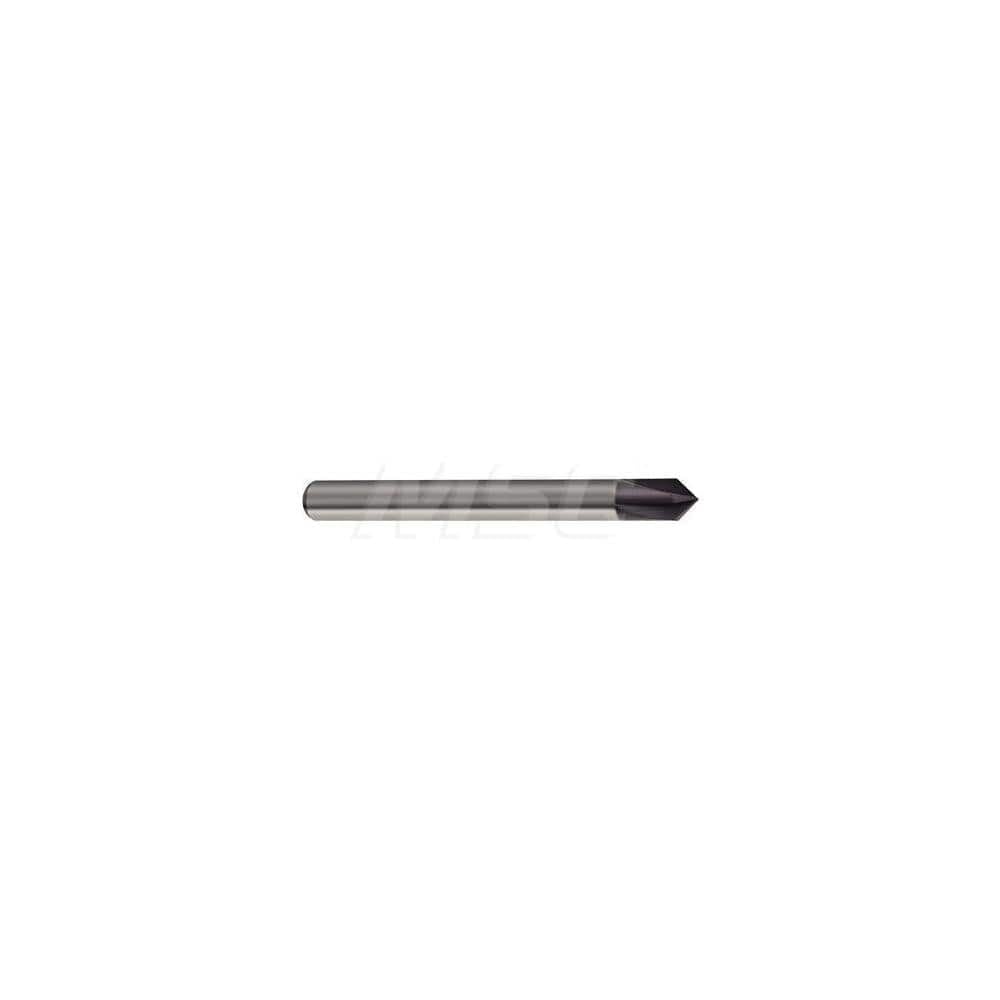 Chamfer Mill: 12 mm Dia, 4 Flutes, Solid Carbide, Corner Chamfer End MPN:9067840120000