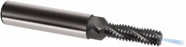 Helical Flute Thread Mill: M10x1.25, Internal, 4 Flute, 12.00 mm Shank Dia, Solid Carbide MPN:9037630100060
