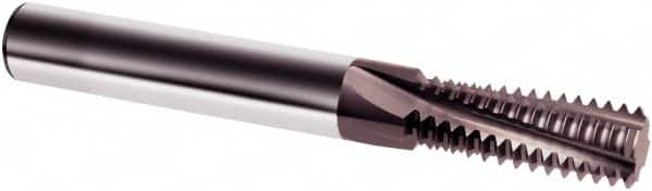 Helical Flute Thread Mill: M12x1.75, Internal, 4 Flute, 10.00 mm Shank Dia, Solid Carbide MPN:9041330120000