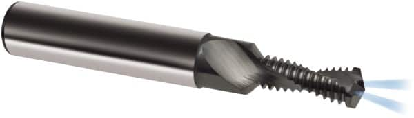 Helical Flute Thread Mill: 1/4-20, Internal, 2 Flute, 8.00 mm Shank Dia, Solid Carbide MPN:9041390063500