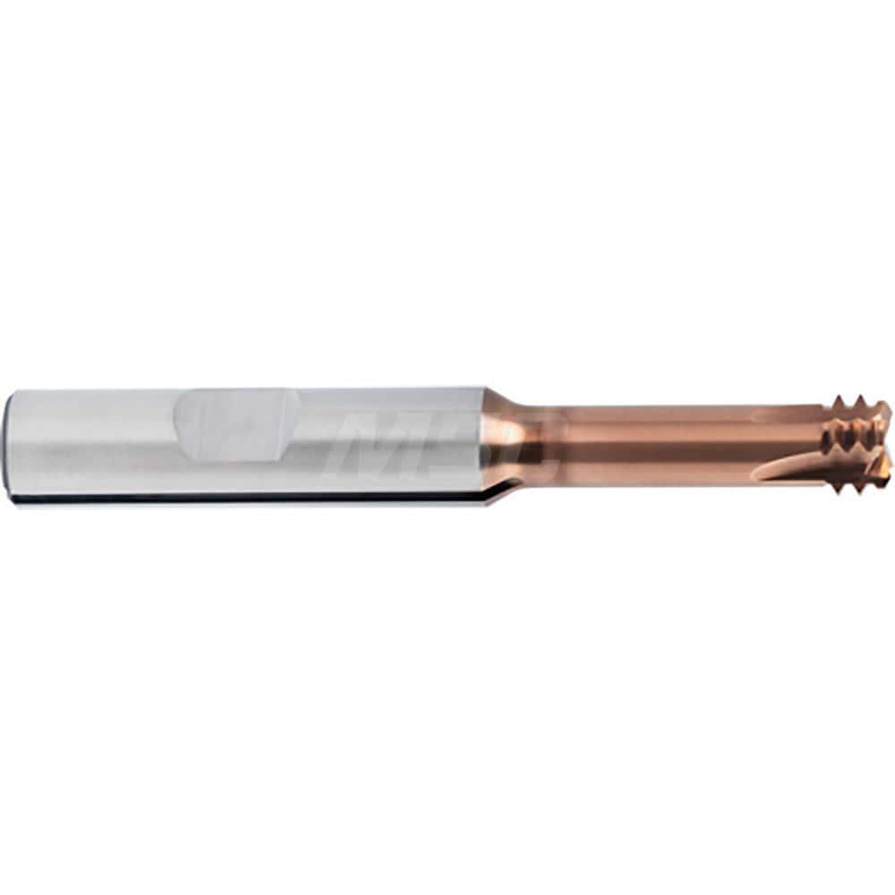 Helical Flute Thread Mill: 1/2, 4 Flute, 10.00 mm Shank Dia, Solid Carbide MPN:9047000127010