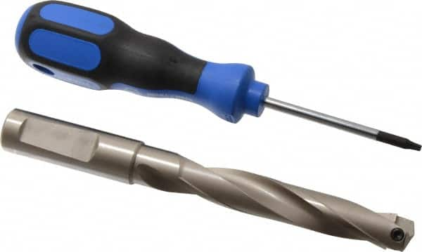 Replaceable-Tip Drill: 14.5 to 14.99 mm Dia, 77.8 mm Max Depth, 16 mm Shank MPN:9041080145000