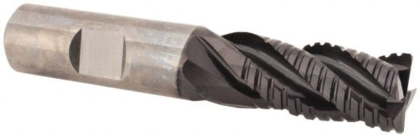 Square End Mill: 5/8'' Dia, 1-1/4'' LOC, 5/8'' Shank Dia, 3-1/2'' OAL, 4 Flutes, Solid Carbide MPN:9030810158700