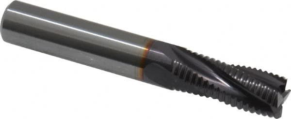 Square End Mill: 3/8'' Dia, 7/8'' LOC, 3/8'' Shank Dia, 2-1/2'' OAL, 4 Flutes, Solid Carbide MPN:9031890095200