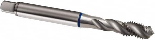 Spiral Flute Tap: #8-32, UNC, 3 Flute, Modified Bottoming, 2B Class of Fit, Cobalt, Bright/Uncoated MPN:9019810041660
