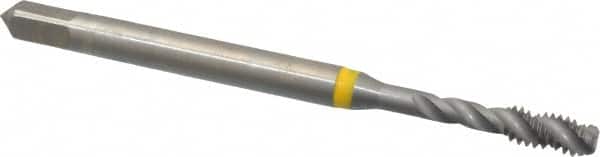 Spiral Flute Tap: #5-40, UNC, 3 Flute, Modified Bottoming, 2B Class of Fit, Cobalt, Bright/Uncoated MPN:9039040031750