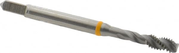 Spiral Flute Tap: #8-32, UNC, 3 Flute, Modified Bottoming, 2B Class of Fit, Cobalt, Bright/Uncoated MPN:9039040041660