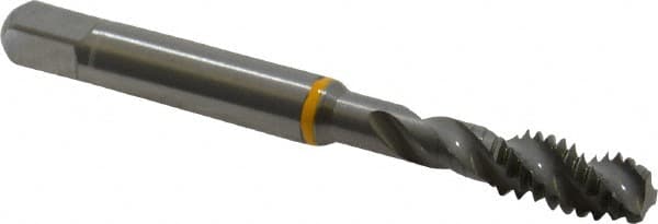 Spiral Flute Tap: 1/4-20, UNC, 3 Flute, Modified Bottoming, 2B Class of Fit, Cobalt, Bright/Uncoated MPN:9039040063500