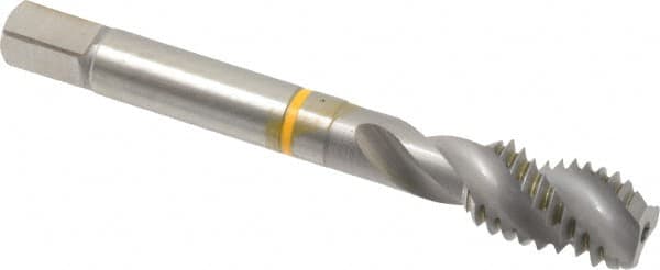 Spiral Flute Tap: 7/16-14, UNC, 3 Flute, Modified Bottoming, 2B Class of Fit, Cobalt, Bright/Uncoated MPN:9039040111130