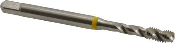 Spiral Flute Tap: #8-36, UNF, 3 Flute, Modified Bottoming, 2B Class of Fit, Cobalt, Bright/Uncoated MPN:9039050041660