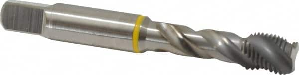 Spiral Flute Tap: 3/8-24, UNF, 3 Flute, Modified Bottoming, 2B Class of Fit, Cobalt, Bright/Uncoated MPN:9039050095250