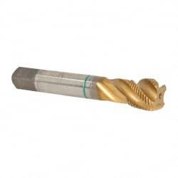 Spiral Flute Tap: 3/4-16, UNF, 4 Flute, Modified Bottoming, 2B Class of Fit, Cobalt, TiN Finish MPN:9039230190500