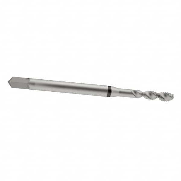 Spiral Flute Tap: #6-32, UNC, 2 Flute, Modified Bottoming, 2B Class of Fit, Cobalt, Bright/Uncoated MPN:9039310035050