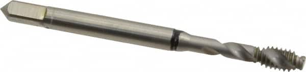 Spiral Flute Tap: #8-32, UNC, 2 Flute, Modified Bottoming, 2B Class of Fit, Cobalt, Bright/Uncoated MPN:9039310041660