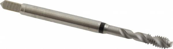 Spiral Flute Tap: #6-40, UNF, 2 Flute, Modified Bottoming, 2B Class of Fit, Cobalt, Bright/Uncoated MPN:9039320035050