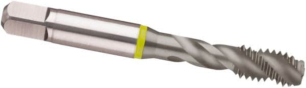 Spiral Flute Tap: 1/4-20, UNC, 3 Flute, Modified Bottoming, 2B Class of Fit, Cobalt, MolyGlide Finish MPN:9039640063500
