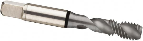 Spiral Flute Tap: #8-32, UNC, 2 Flute, Modified Bottoming, 2B Class of Fit, Cobalt, MolyGlide Finish MPN:9039700041660