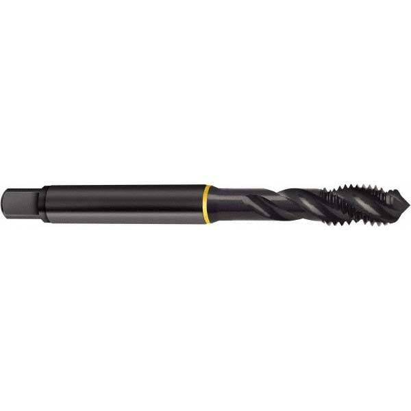 Spiral Flute Tap: #10-24, UNC, 3 Flute, Modified Bottoming, 2B & 3B Class of Fit, Cobalt, Oxide Finish MPN:9044075048260