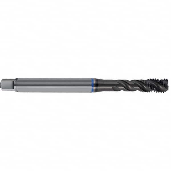 Spiral Flute Tap: M4 x 0.70, Metric, 3 Flute, Semi-Bottoming, 6HX Class of Fit, TiAlN Finish MPN:9046340040000