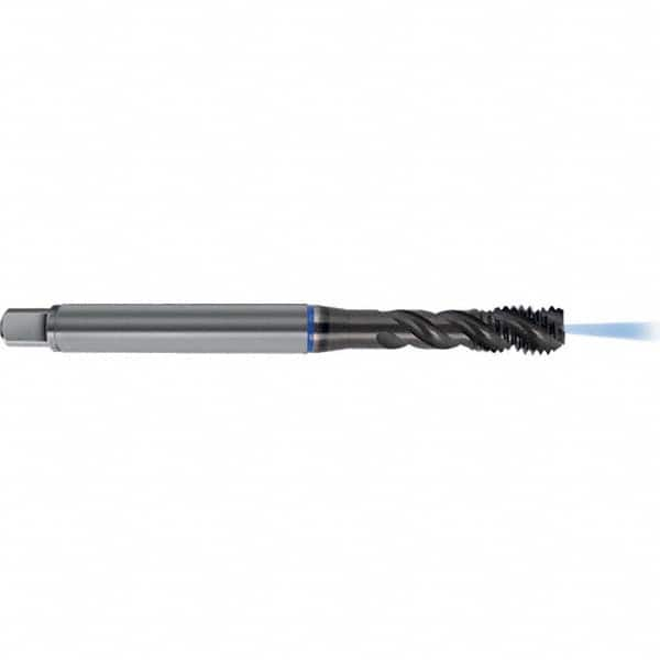 Spiral Flute Tap: M12 x 1.75, Metric, 3 Flute, Semi-Bottoming, 6HX Class of Fit, TiAlN Finish MPN:9046360120000