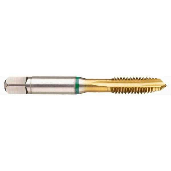 Spiral Point STI Tap: 1/4-28 UNF, 3 Flutes, Plug, Cobalt, TiN Finish MPN:9039910063500