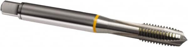 Spiral Point Tap: M1.7 x 0.35, Metric, 2 Flutes, Plug, 6H, Cobalt, Bright Finish MPN:9008030017000