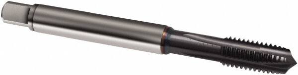 Spiral Point Tap: #10-24, UNC, 3 Flutes, Plug, 3BX, Powdered Metal, TiCN Finish MPN:9010590048260