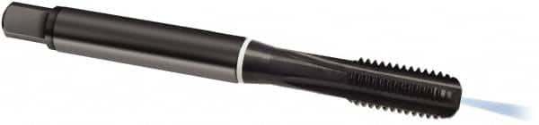 Spiral Point Tap: M6 x 1, Metric, 4 Flutes, Modified Bottoming, 6HX, Cobalt, Oxide Finish MPN:9018900060000