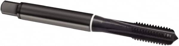 Spiral Point Tap: #3-48, UNC, 3 Flutes, Modified Bottoming, 2B, Cobalt, Oxide Finish MPN:9019790025150