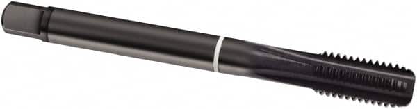 Spiral Point Tap: 5/8-11, UNC, 4 Flutes, Modified Bottoming, 2B, Cobalt, Oxide Finish MPN:9019840158750