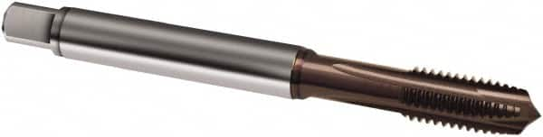 Spiral Point Tap: M5 x 0.5, Metric Fine, 3 Flutes, Plug, 6H, Powdered Metal, TiAlN Finish MPN:9029170050030