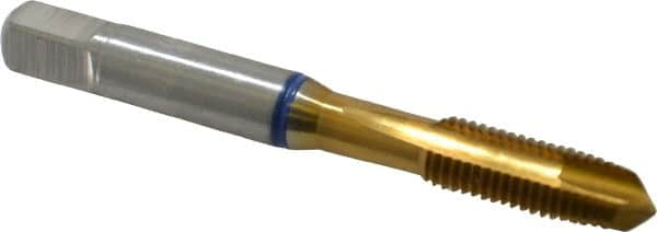 Spiral Point Tap: 5/16-24 UNF, 3 Flutes, Plug Chamfer, 2B Class of Fit, High-Speed Steel-E-PM, TiN Coated MPN:9039080079380