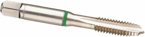 Spiral Point Tap: M2x0.4 Metric, 3 Flutes, Plug Chamfer, 6H Class of Fit, High-Speed Steel-E, Bright/Uncoated MPN:9039120020000