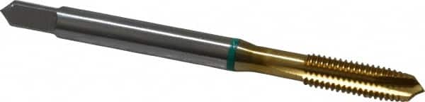 Spiral Point Tap: M5x0.8 Metric, 3 Flutes, Plug Chamfer, 6H Class of Fit, High-Speed Steel-E, TiN Coated MPN:9039150050000